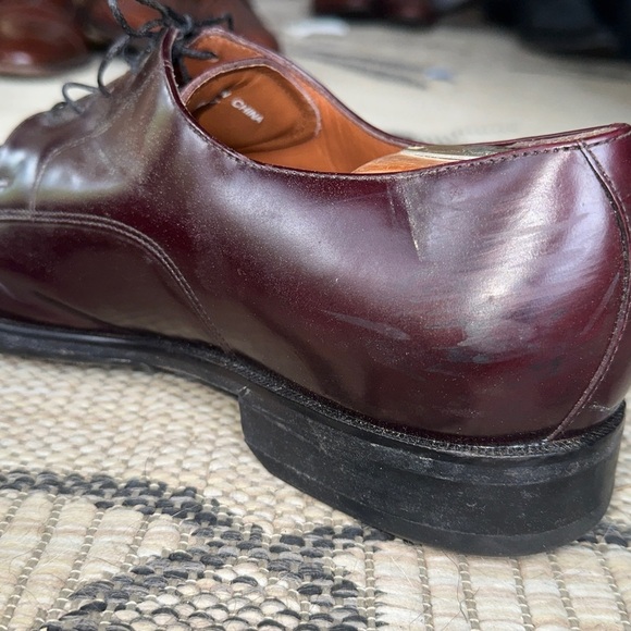 Allen Edmunds Burgundy Men’s Leather Dress Shoes- pics are accurate 10.5 main image 4